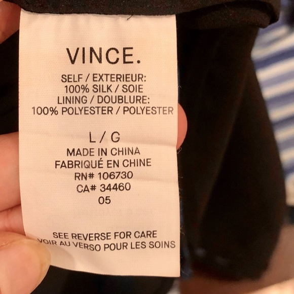 Vince Blue Tie Dye/Stripe Printed Dress Size 12 - Picture 7 of 7